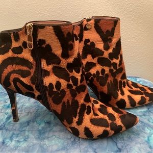Louis Et Cie leopard booties size 8.5